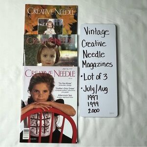 Vintage Creative Needle Magazines- Summer Issues Lot of 3 (1997-2000)